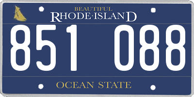 RI license plate 851088