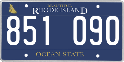 RI license plate 851090