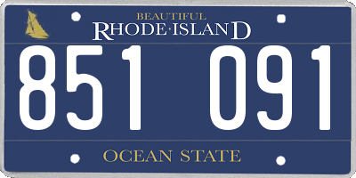 RI license plate 851091