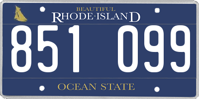 RI license plate 851099