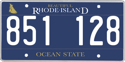RI license plate 851128