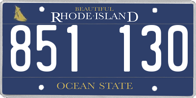 RI license plate 851130