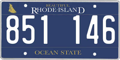 RI license plate 851146