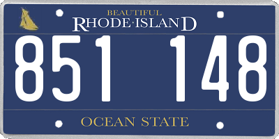 RI license plate 851148