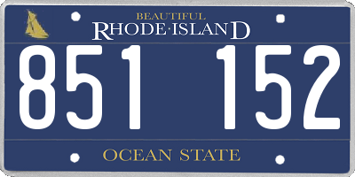 RI license plate 851152