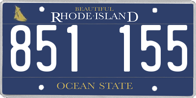 RI license plate 851155