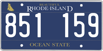 RI license plate 851159