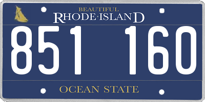 RI license plate 851160