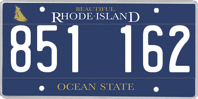RI license plate 851162
