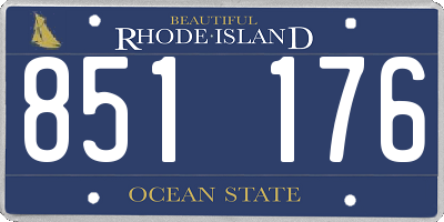 RI license plate 851176