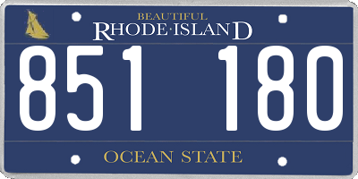 RI license plate 851180
