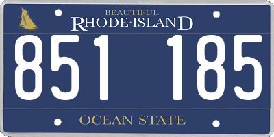 RI license plate 851185