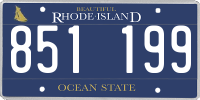 RI license plate 851199
