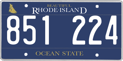 RI license plate 851224