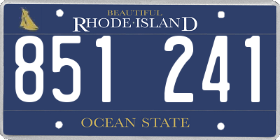 RI license plate 851241