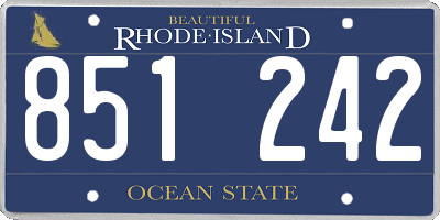 RI license plate 851242