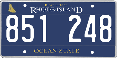 RI license plate 851248