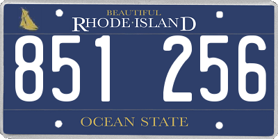 RI license plate 851256