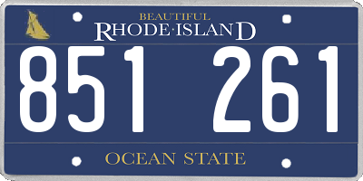 RI license plate 851261