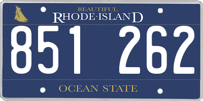 RI license plate 851262