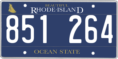 RI license plate 851264