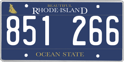 RI license plate 851266