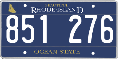 RI license plate 851276