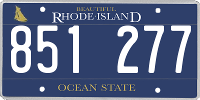RI license plate 851277