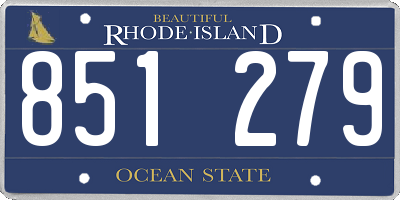 RI license plate 851279