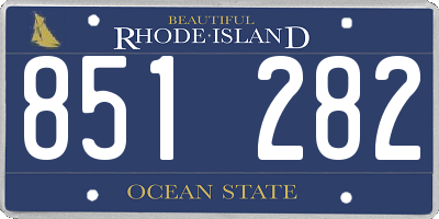 RI license plate 851282