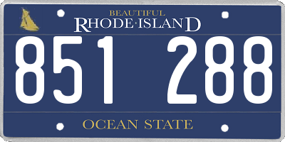 RI license plate 851288