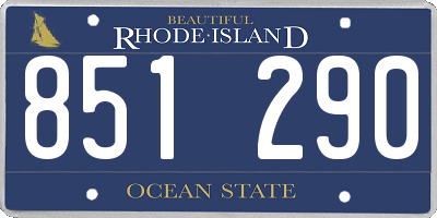 RI license plate 851290