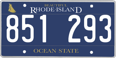 RI license plate 851293