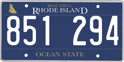RI license plate 851294