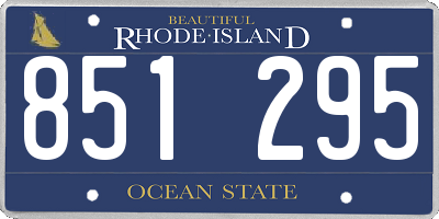 RI license plate 851295