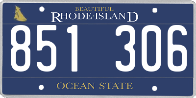 RI license plate 851306