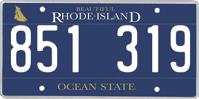 RI license plate 851319