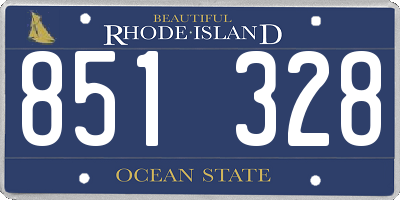 RI license plate 851328