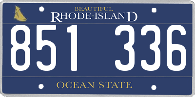 RI license plate 851336