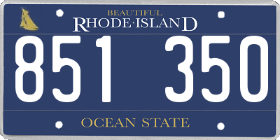RI license plate 851350