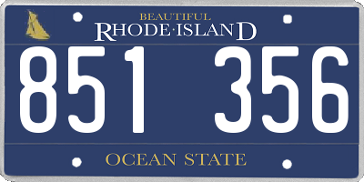 RI license plate 851356
