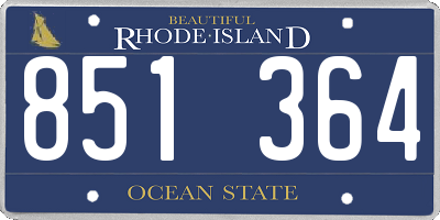 RI license plate 851364