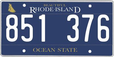 RI license plate 851376