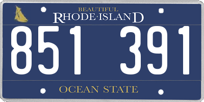 RI license plate 851391