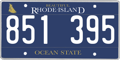 RI license plate 851395