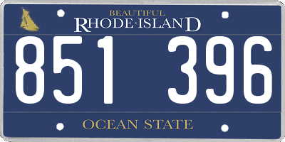 RI license plate 851396
