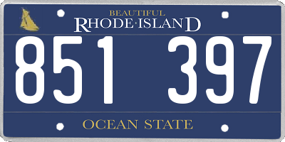RI license plate 851397