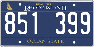 RI license plate 851399