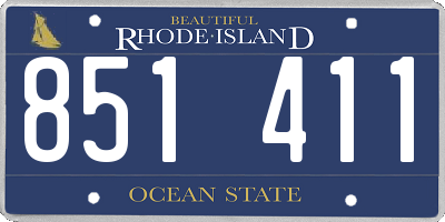 RI license plate 851411