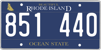RI license plate 851440